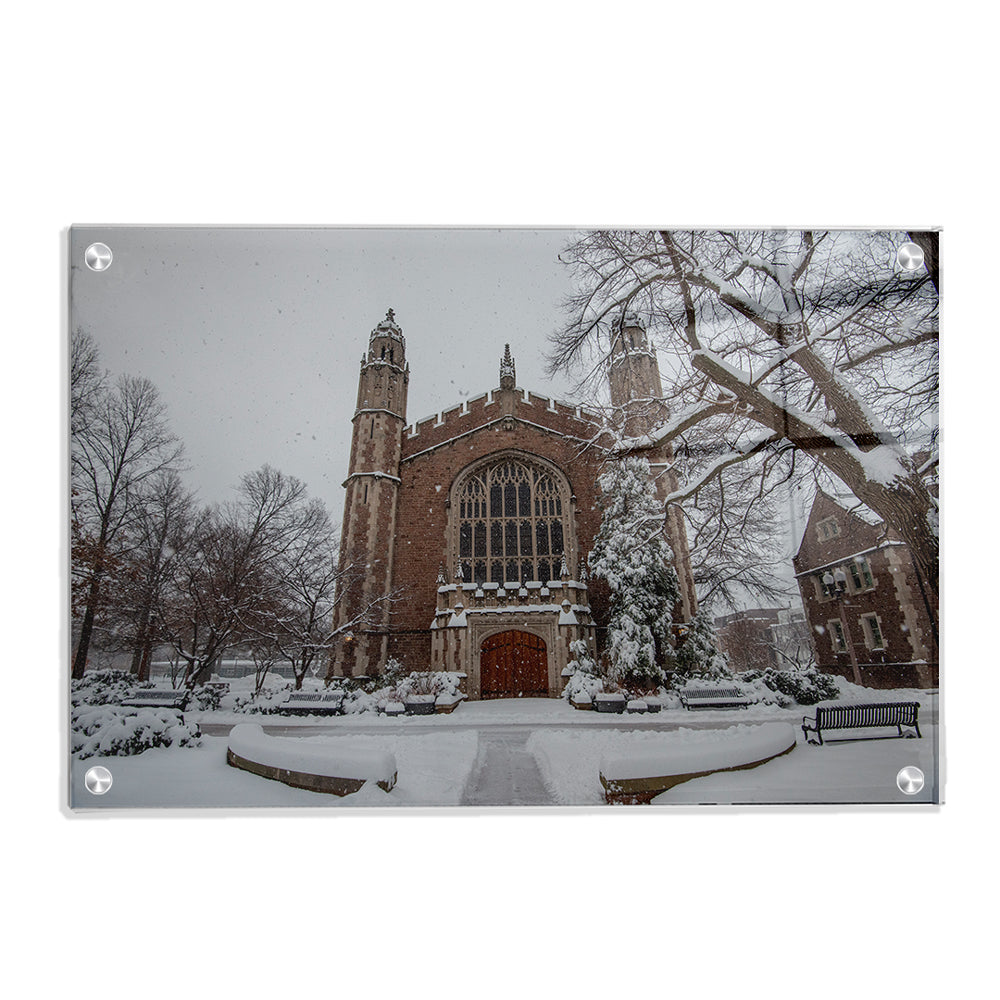 Washington University Bears - Winter Storm - College Wall Art #Canvas