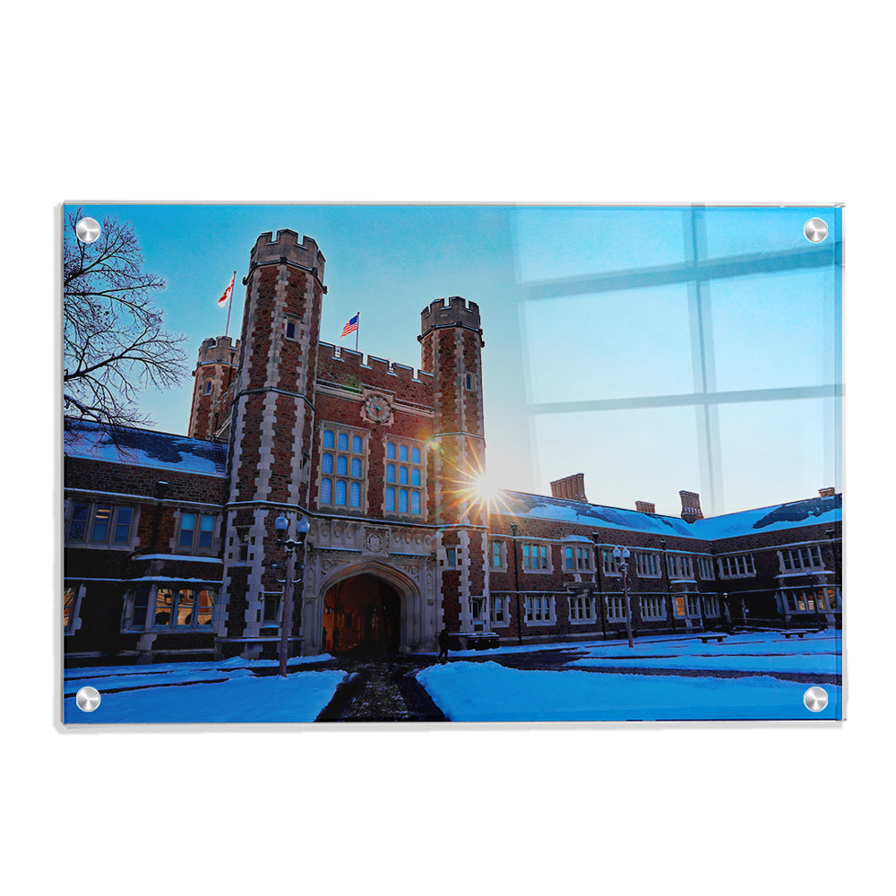 WashU - Brookings Winter - College Wall Art #Canvas