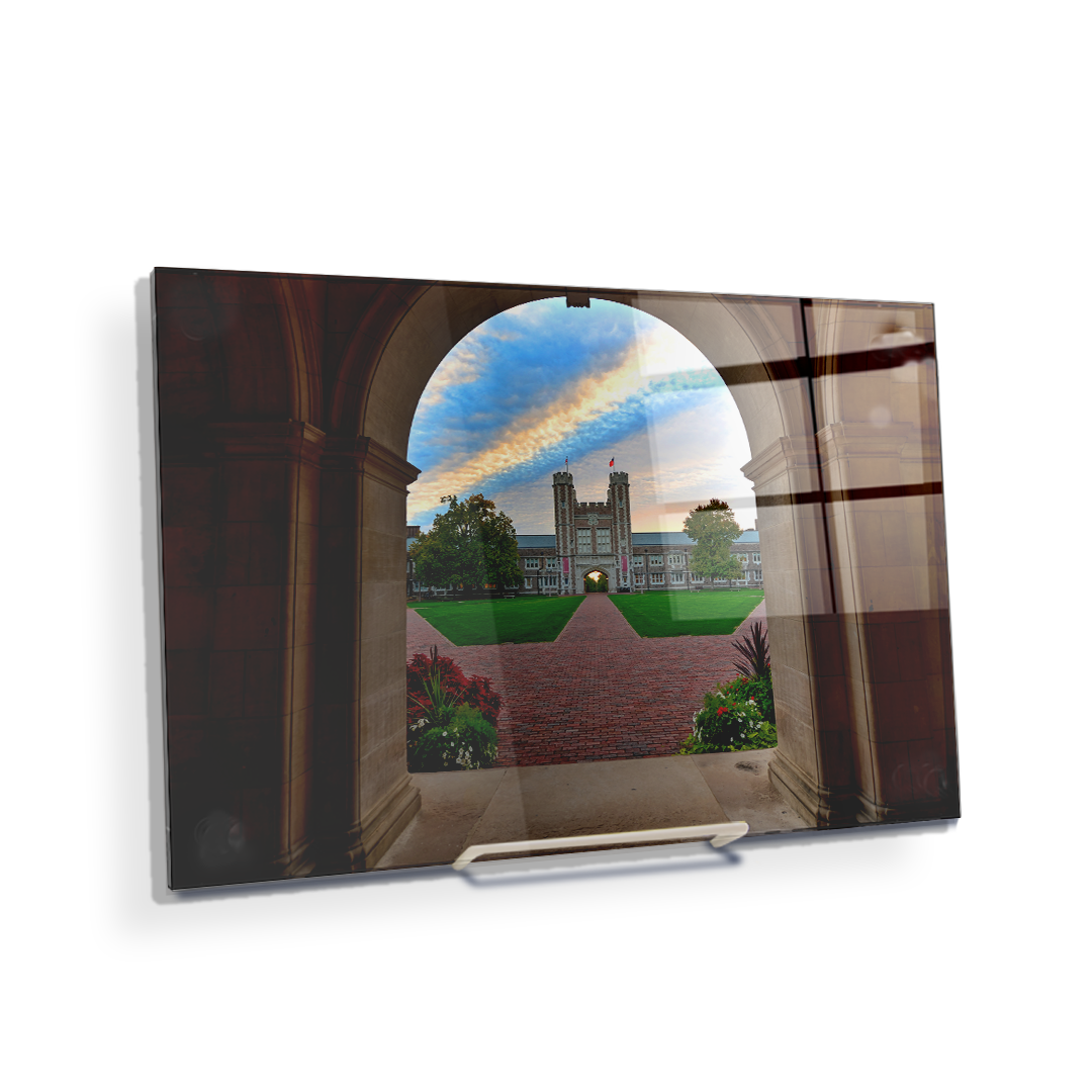 Washington University Bears - Brookings Rainbow - College Wall Art #Canvas