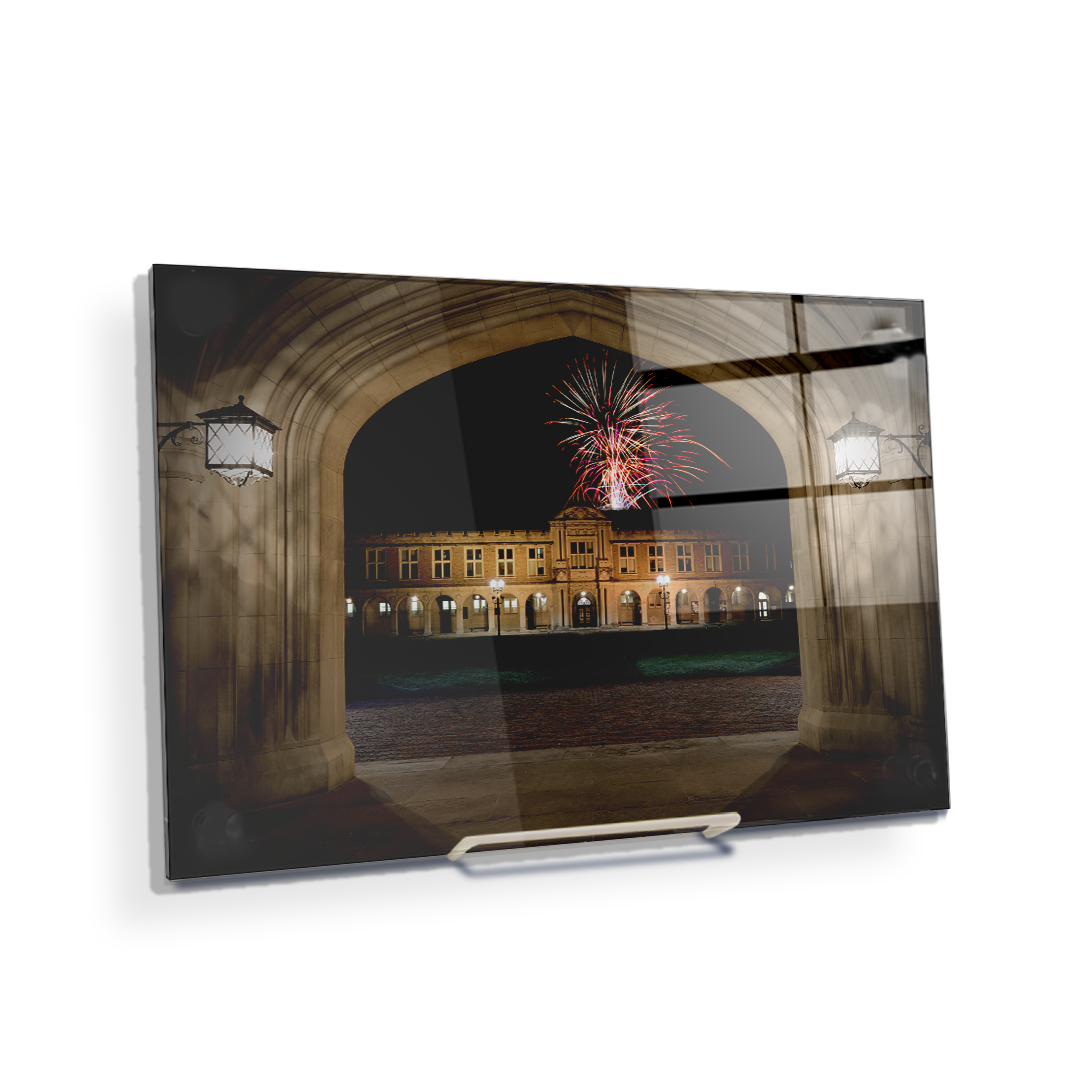 Washington University Bears - Lunar Fireworks - College Wall Art #Canvas