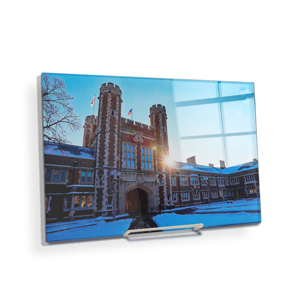 WashU - Brookings Winter - College Wall Art #Canvas