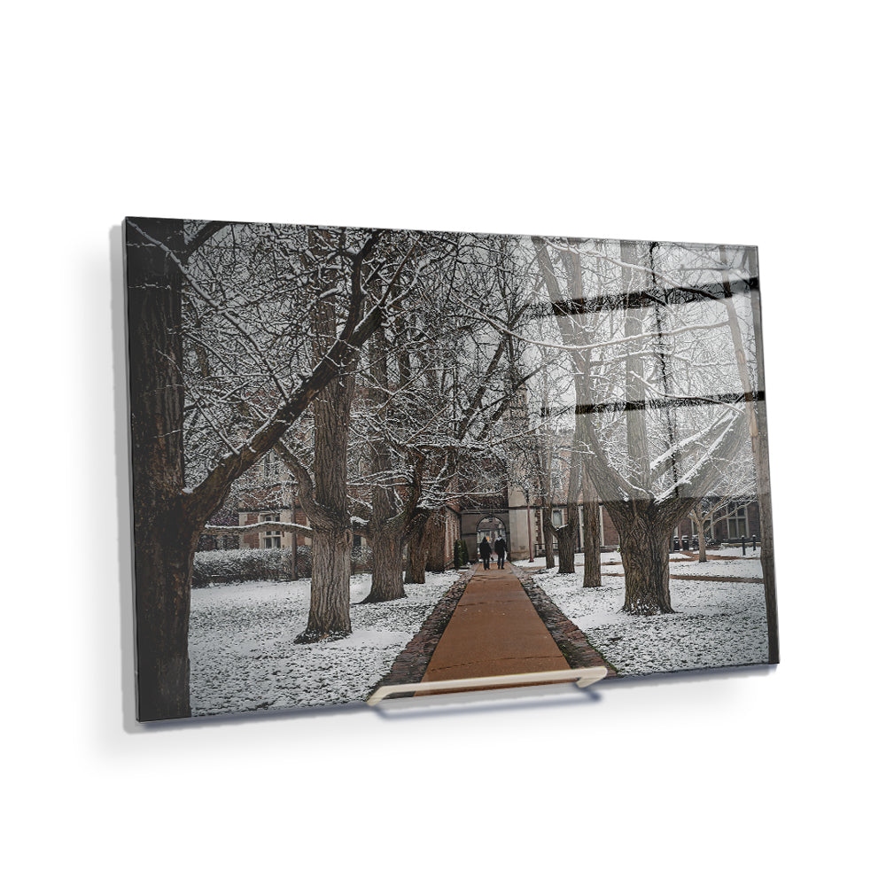 WashU - Dunker and Ridgley Hall Winter - College Wall Art #Canvas