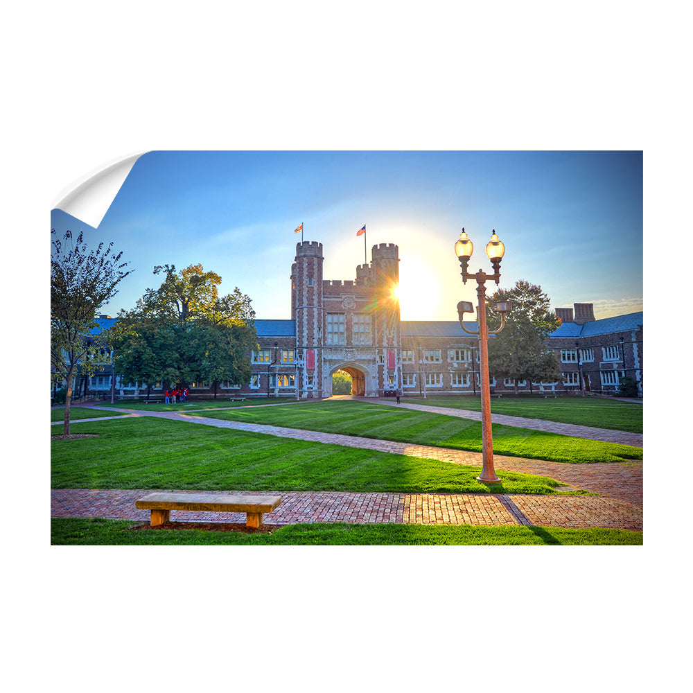 Washington University Bears - Brookings Sunset - College Wall Art #Canvas