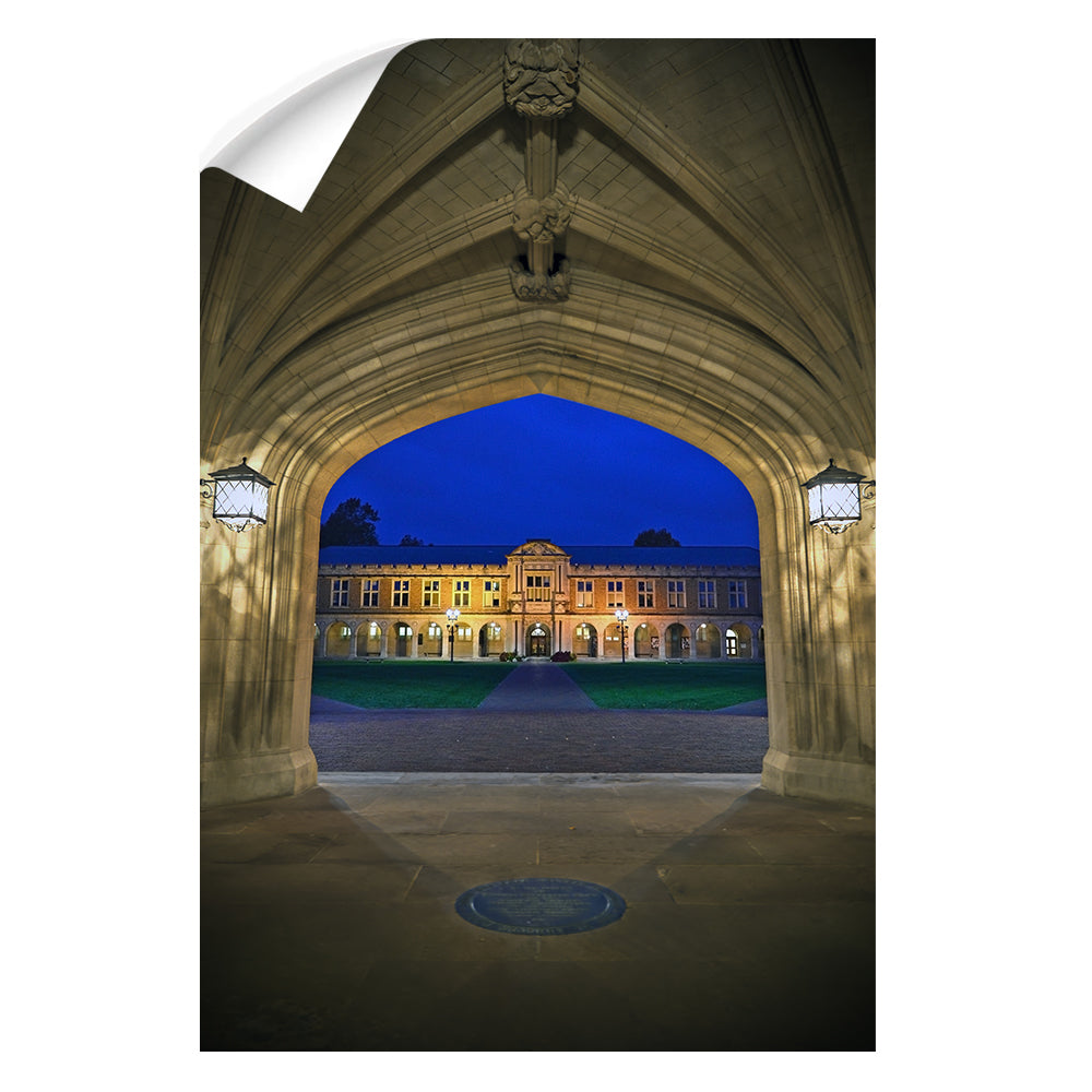 Washington University Bears - Campus Night - College Wall Art #Canvas