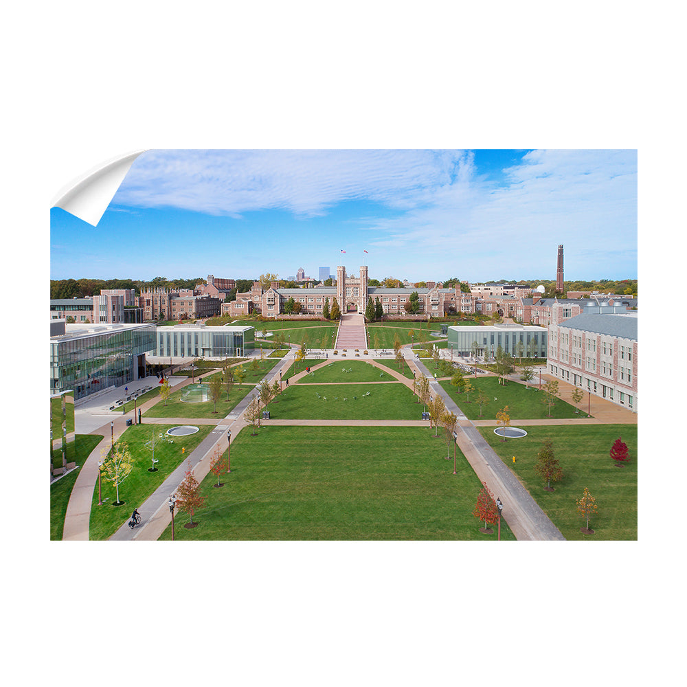 Washington University Bears - Campus Aerial - College Wall Art #Canvas