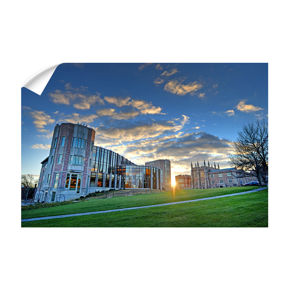 Washington University Bears - Campus Sunset - College Wall Art #Canvas