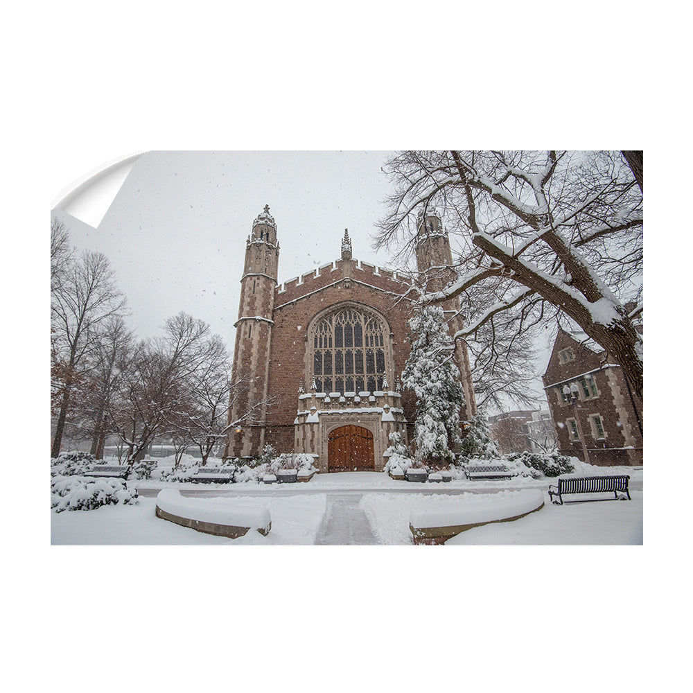 Washington University Bears - Winter Storm - College Wall Art #Canvas