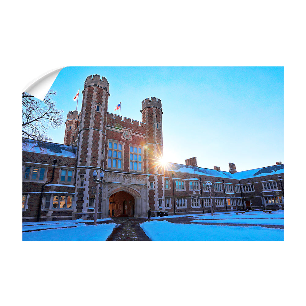 WashU - Brookings Winter - College Wall Art #Canvas