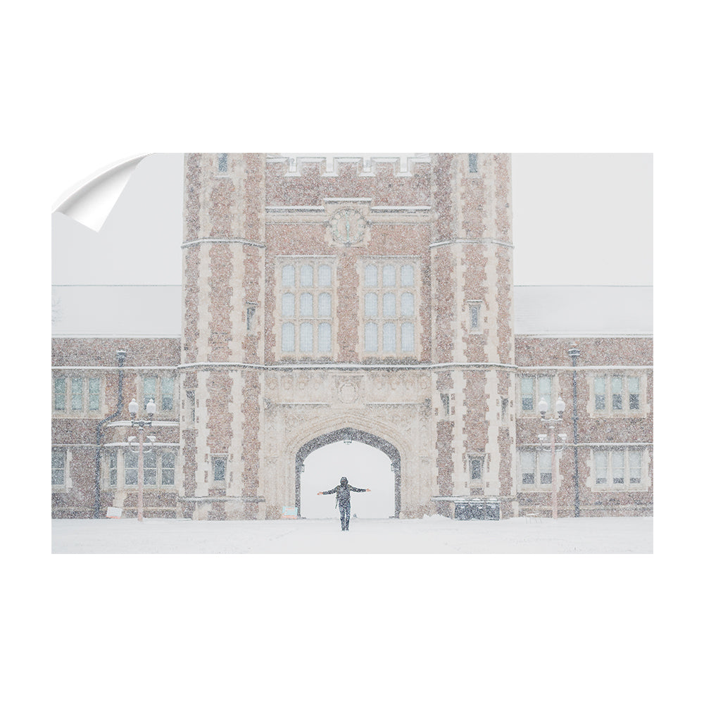WashU - Brookings Winter Snow - College Wall Art #Canvas