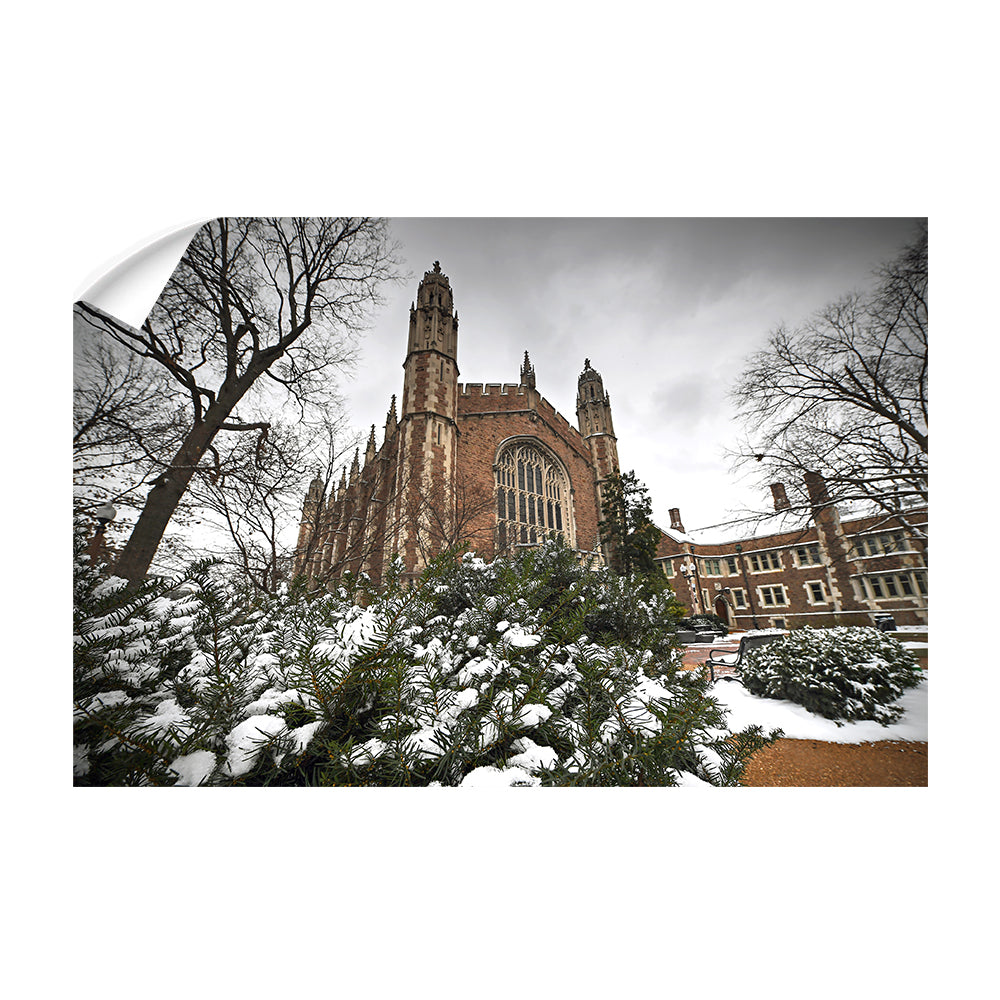 WashU - Graham Chapel Winter - College Wall Art #Canvas