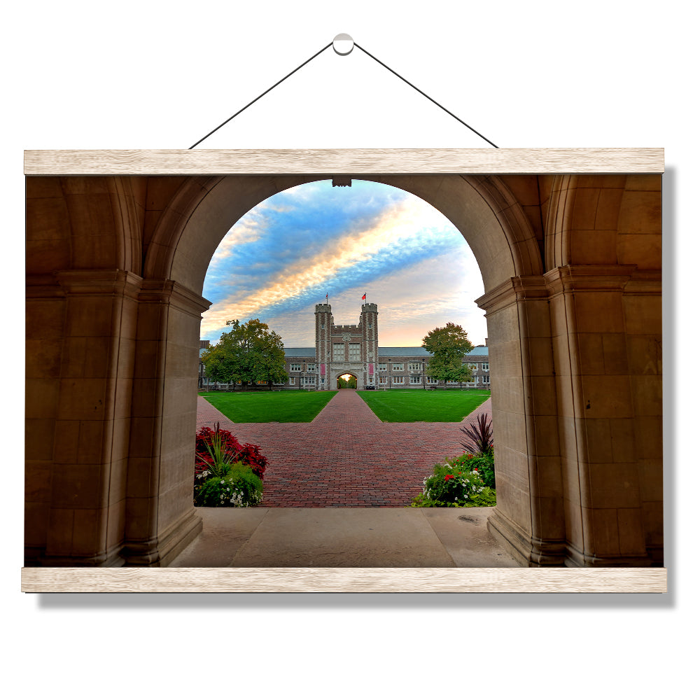 Washington University Bears - Brookings Rainbow - College Wall Art #Canvas