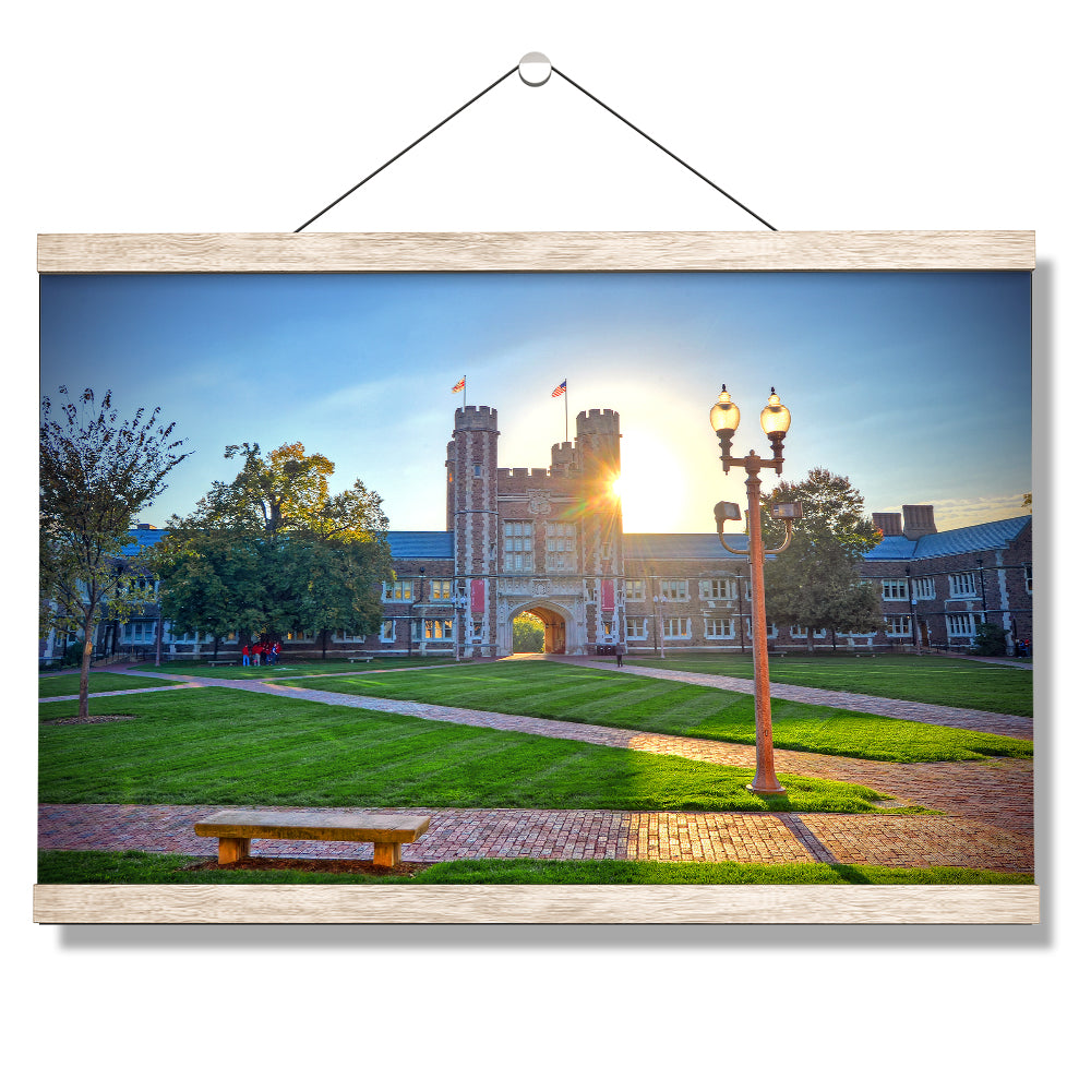 Washington University Bears - Brookings Sunset - College Wall Art #Canvas