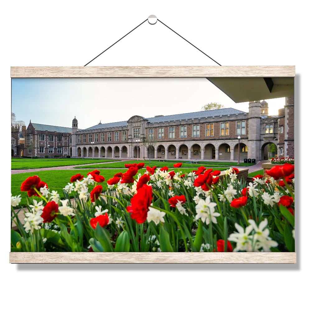 Washington University Bears - Spring Campus - College Wall Art #Canvas
