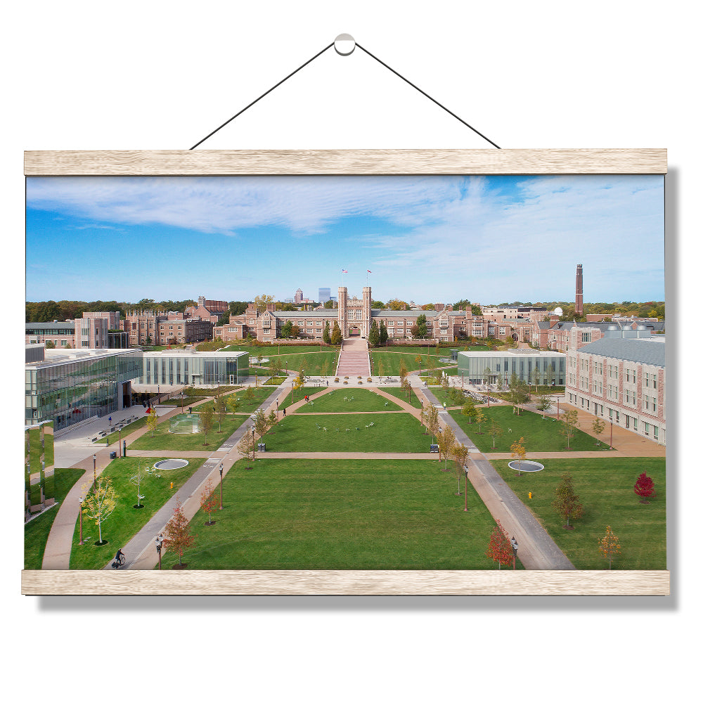 Washington University Bears - Campus Aerial - College Wall Art #Canvas