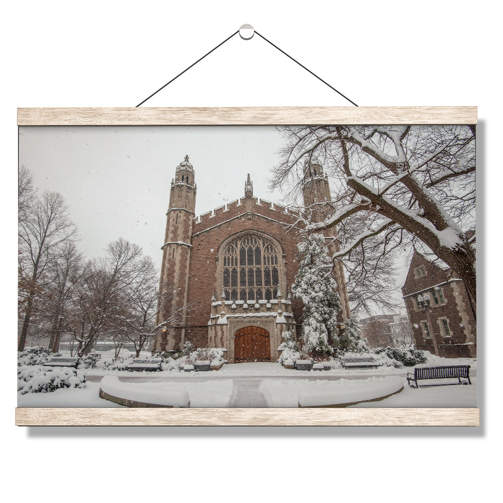 Washington University Bears - Winter Storm - College Wall Art #Canvas