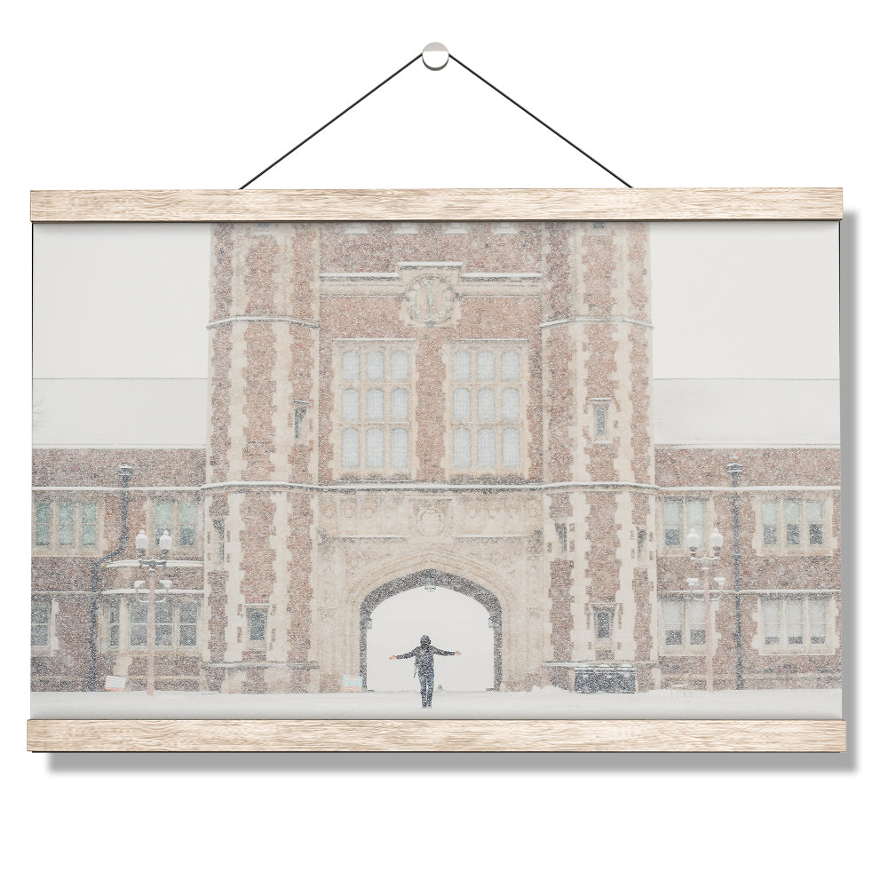 WashU - Brookings Winter Snow - College Wall Art #Canvas