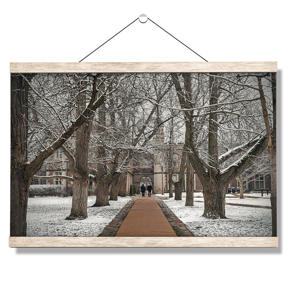 WashU - Dunker and Ridgley Hall Winter - College Wall Art #Canvas