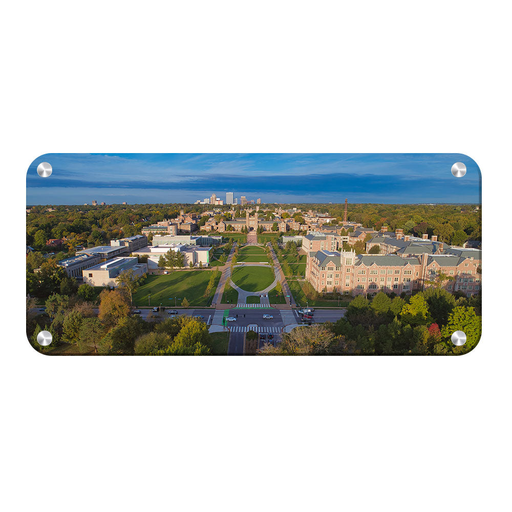 WashU - Danforth Campus Aerial Panoramic - College Wall Art #Canvas