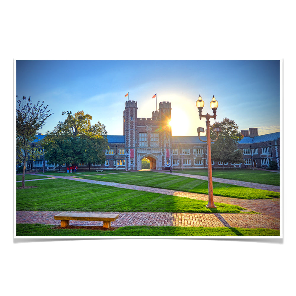 Washington University Bears - Brookings Sunset - College Wall Art #Canvas