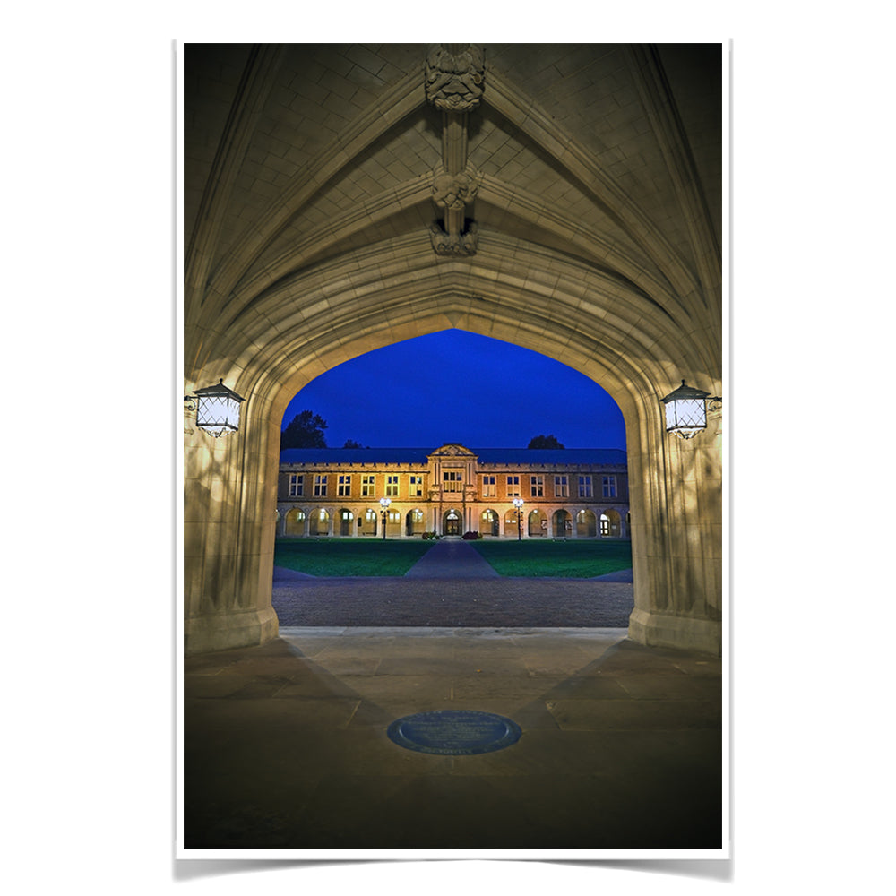 Washington University Bears - Campus Night - College Wall Art #Canvas
