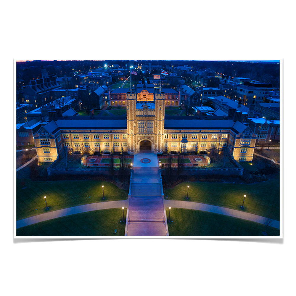 Washington University Bears - Nightfall - College Wall Art #Canvas