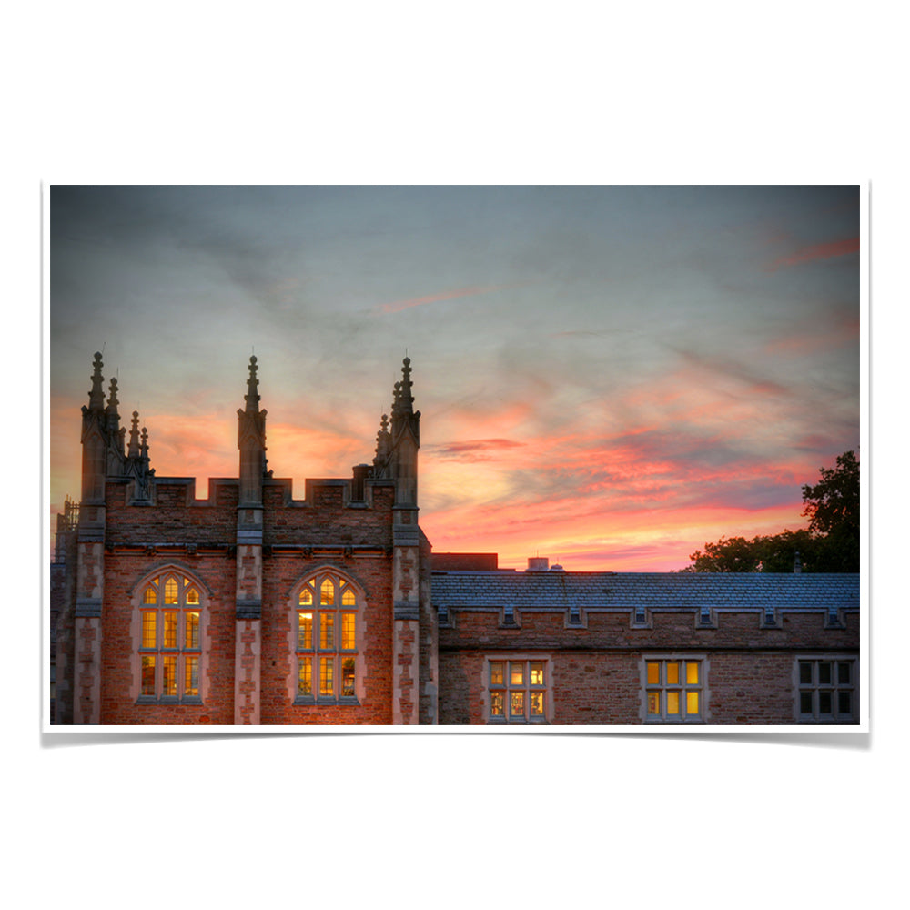 Washington University Bears - Hall Sunset - College Wall Art #Canvas