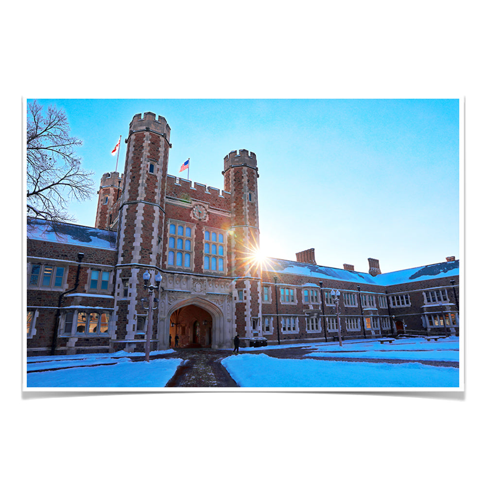 WashU - Brookings Winter - College Wall Art #Canvas