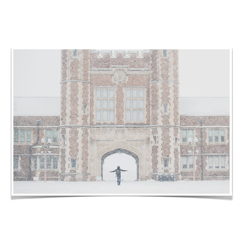 WashU - Brookings Winter Snow - College Wall Art #Canvas