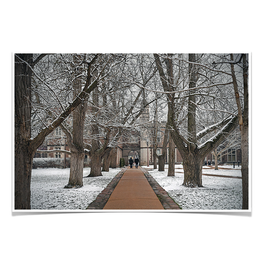 WashU - Dunker and Ridgley Hall Winter - College Wall Art #Canvas