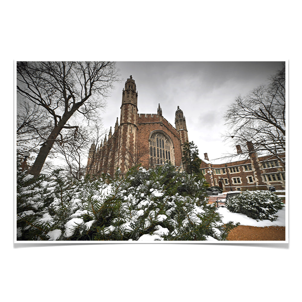 WashU - Graham Chapel Winter - College Wall Art #Canvas