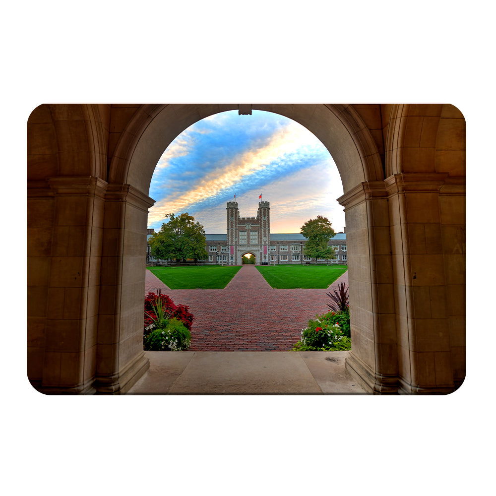 Washington University Bears - Brookings Rainbow - College Wall Art #Canvas