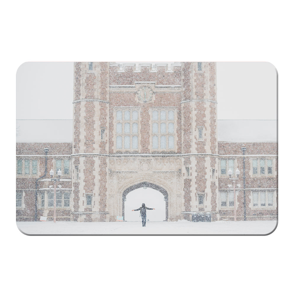 WashU - Brookings Winter Snow - College Wall Art #Canvas