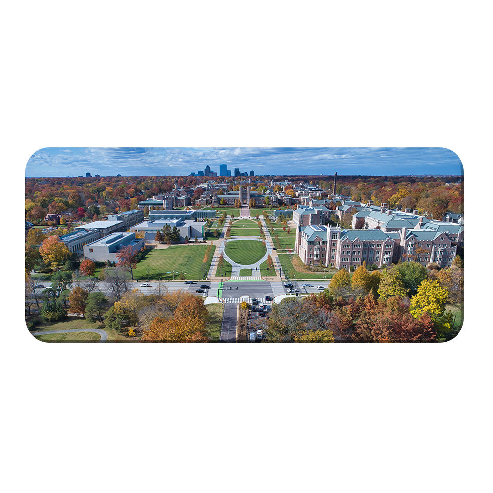WashU - Fall Danforth Campus Aerial Panoramic - College Wall Art #Canvas