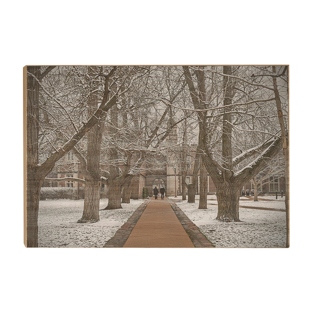 WashU - Dunker and Ridgley Hall Winter - College Wall Art #Canvas