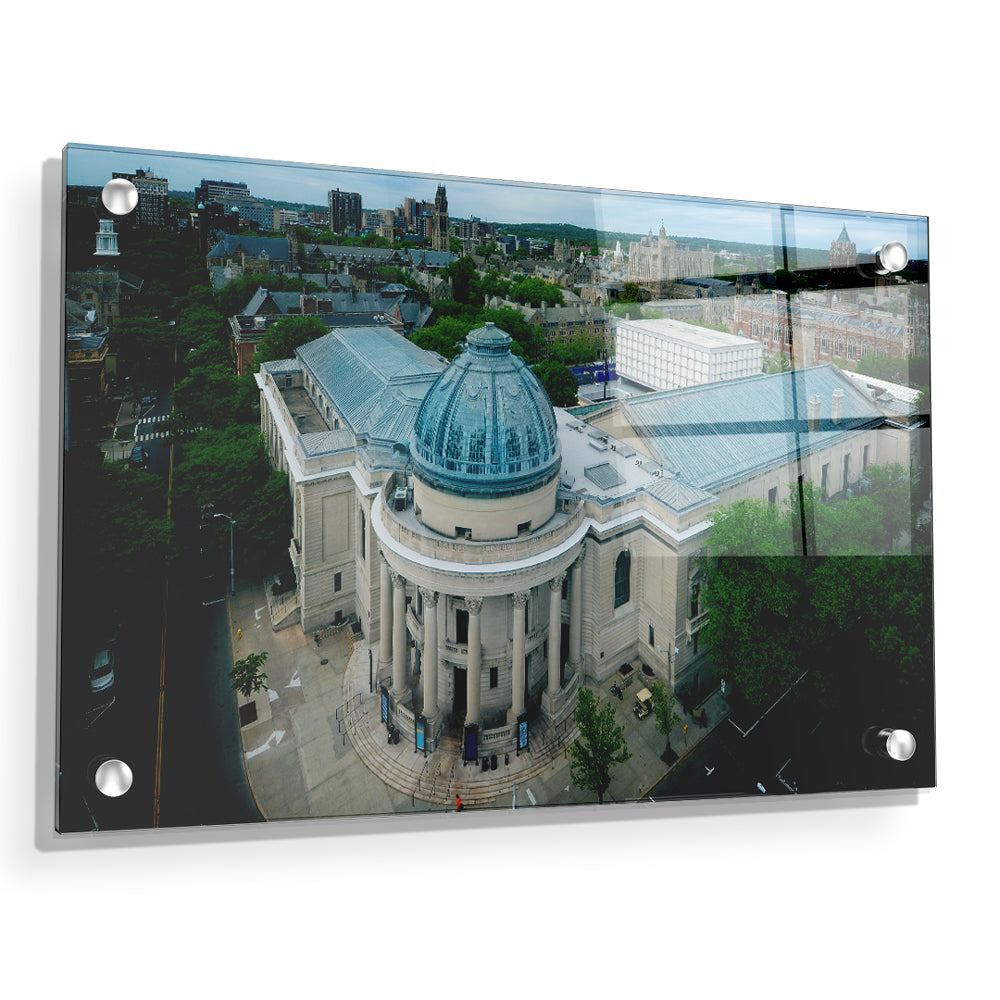 Yale Bulldogs - Woolsey Hall Aerial - College Wall Art #Canvas
