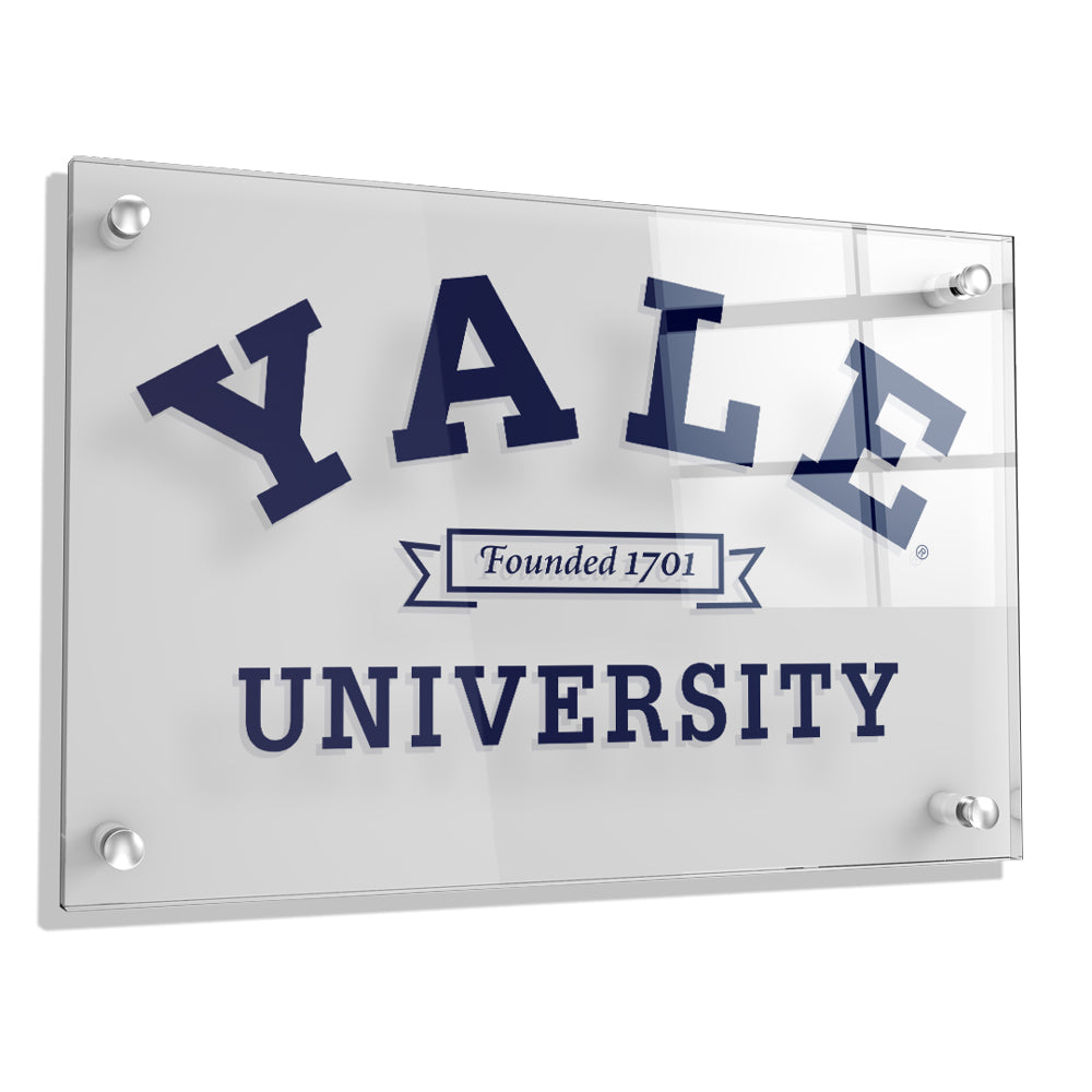Yale Bulldogs - Yale University Founded 1701 Licensed Wall Art - College  Wall Art