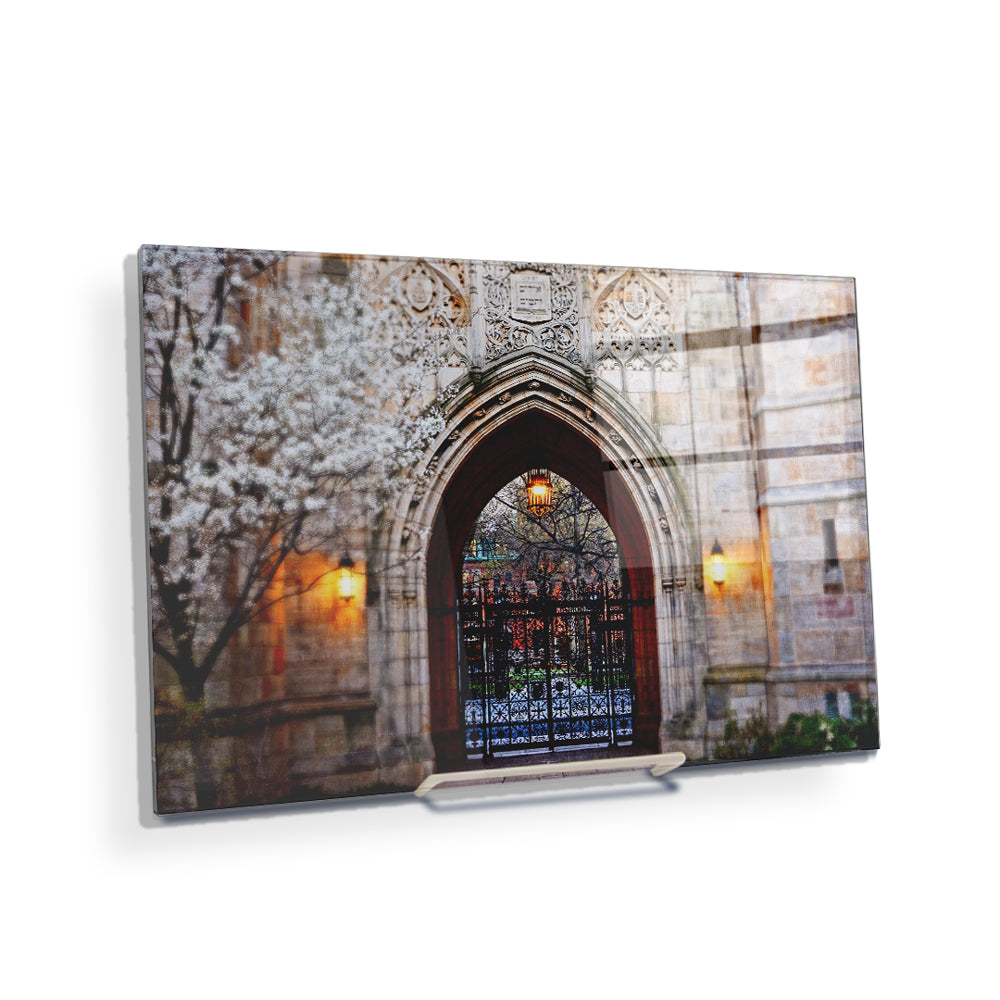 Yale Bulldogs - Harkness Memorial Gate - College Wall Art #Canvas