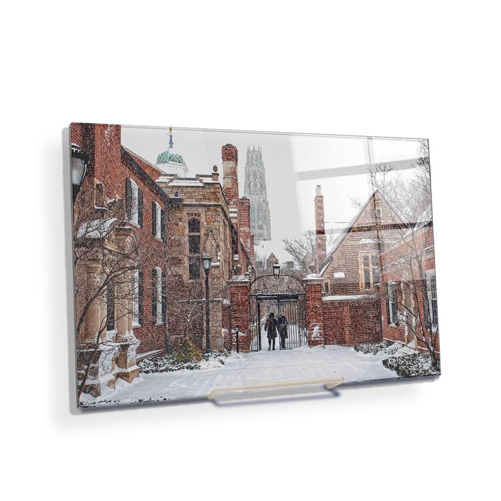 Yale Bulldogs - Snowy Pierson College Gate