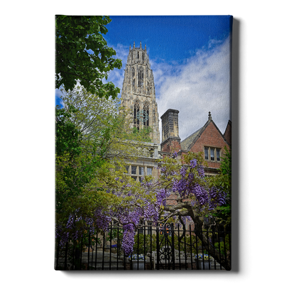 Yale Bulldogs - Springtime Harkness Tower - College Wall Art #Canvas