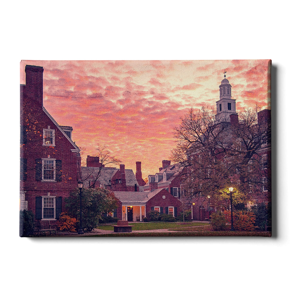 Yale Bulldogs - Campus Sunset #Canvas