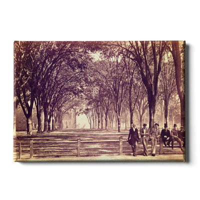 Yale Bulldogs - Vintage The Yale Fence - College Wall Art #Canvas