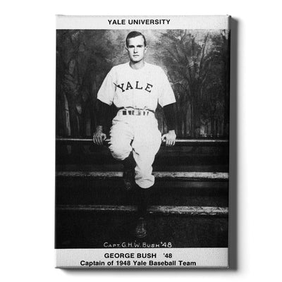 Yale Bulldogs - Vintage 1948 George HW Bush College Wall  Art #Canvas