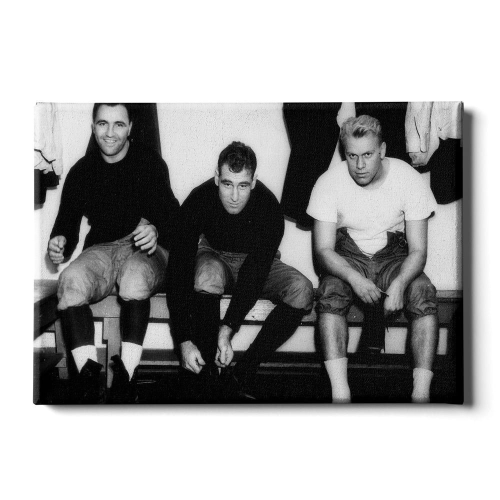 Yale Bulldogs - Vintage Gerald Ford and the boys suiting up - College Wall Art #Canvas