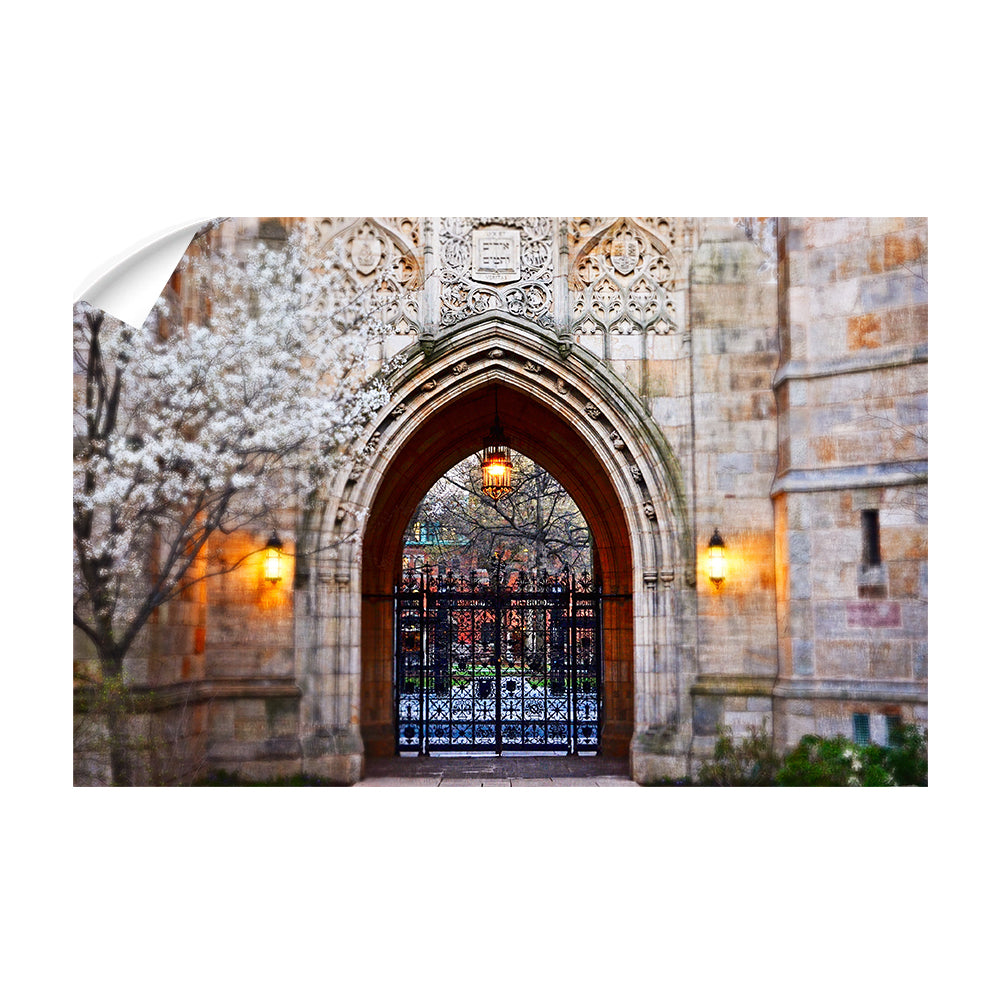 Yale Bulldogs - Harkness Memorial Gate - College Wall Art #Canvas