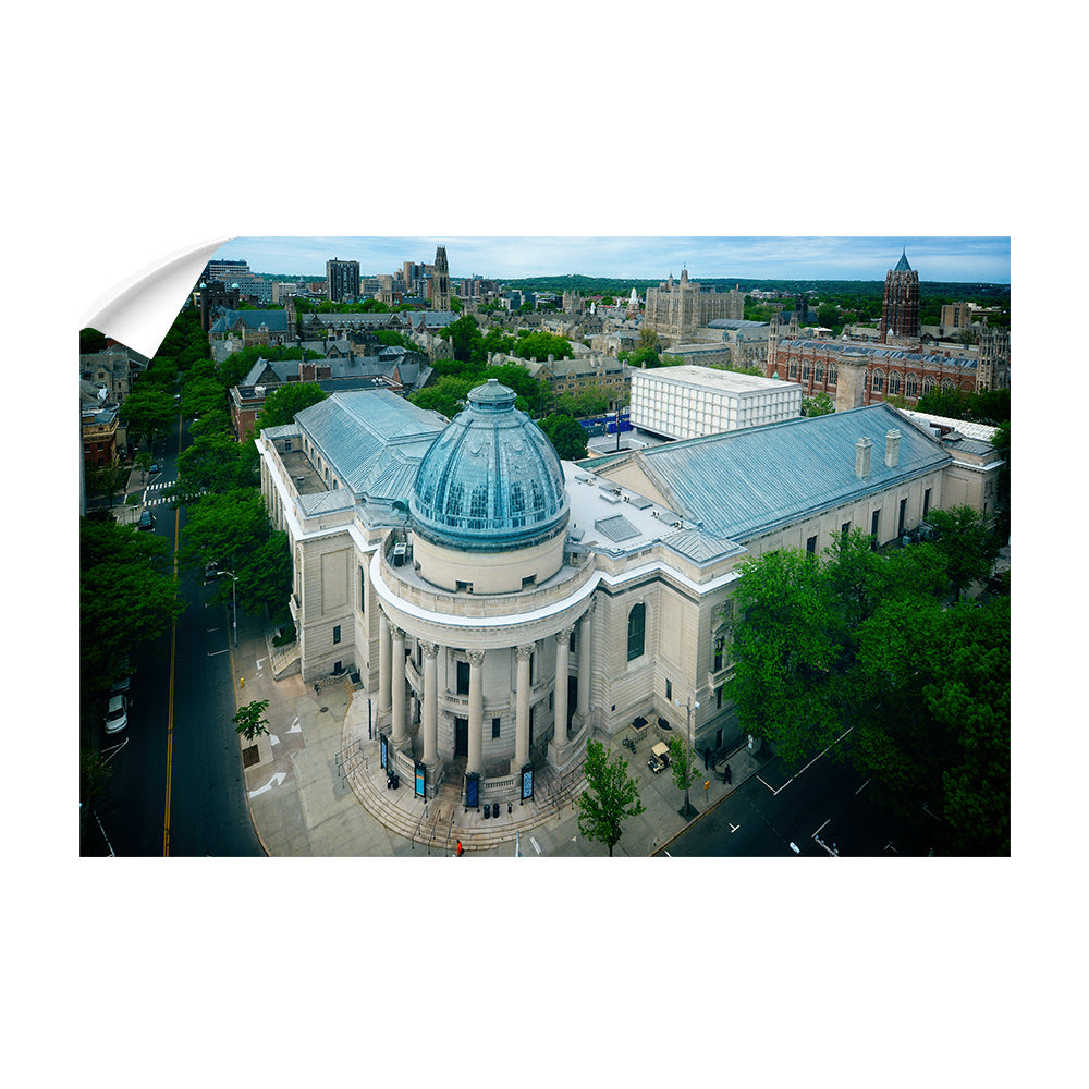 Yale Bulldogs - Woolsey Hall Aerial - College Wall Art #Canvas