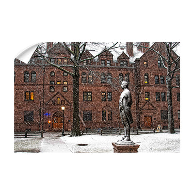 Yale Bulldogs - Snow on the old campus - College Wall Art #Wall Decal