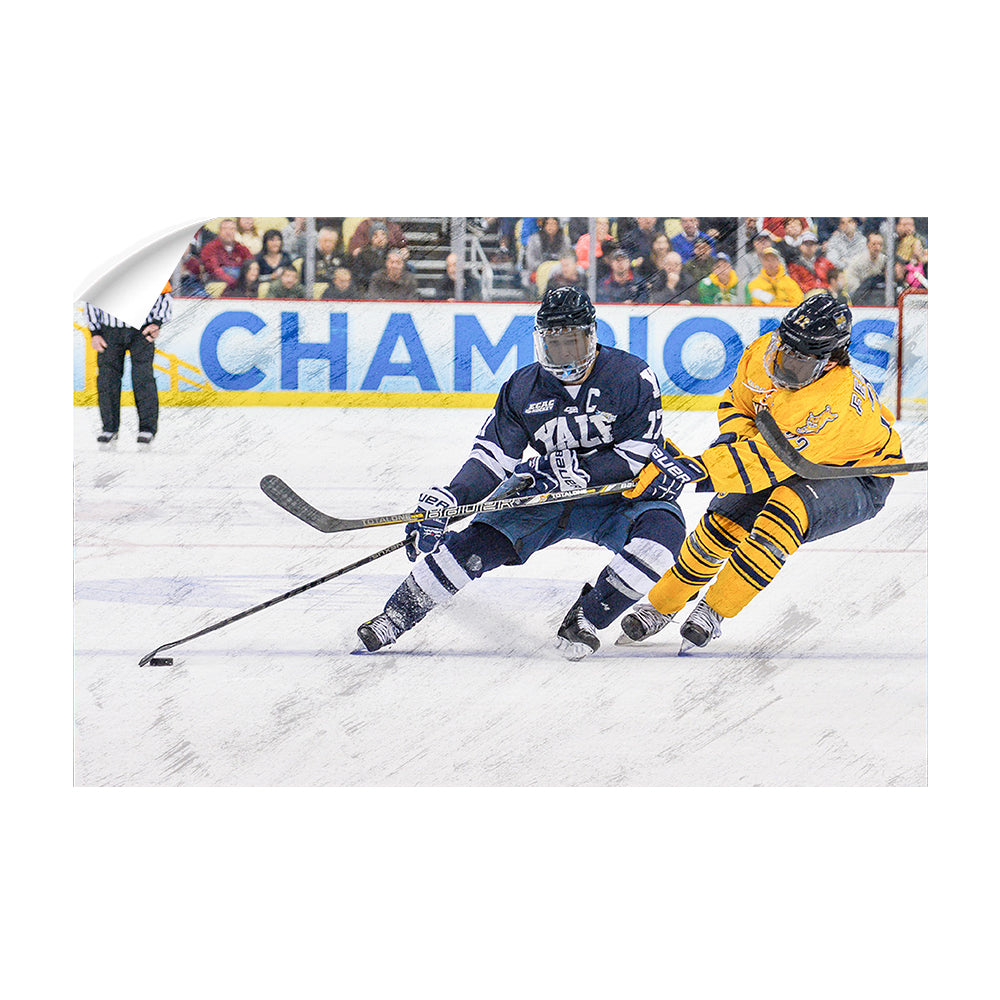 Yale Bulldogs - Mens Hockey - College Wall Art #Canvas