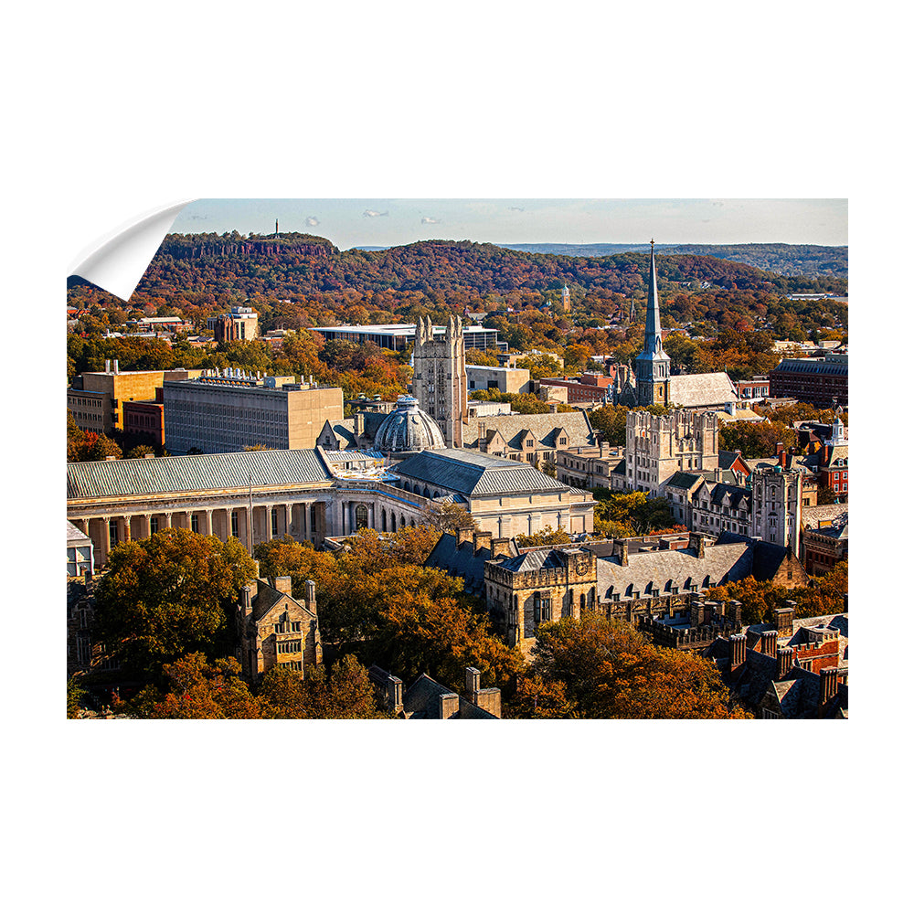 Yale Bulldogs - Yale Autumn Aerial #Canvas