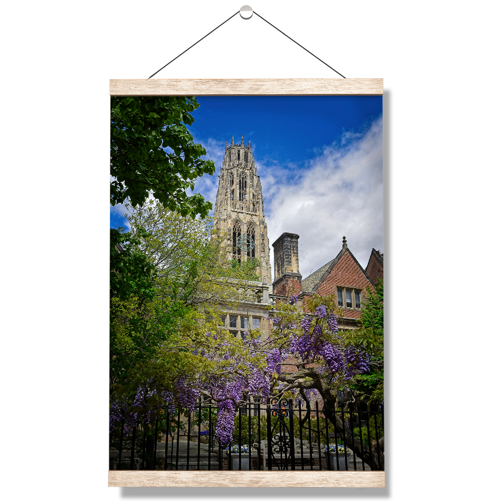 Yale Bulldogs - Springtime Harkness Tower - College Wall Art #Canvas