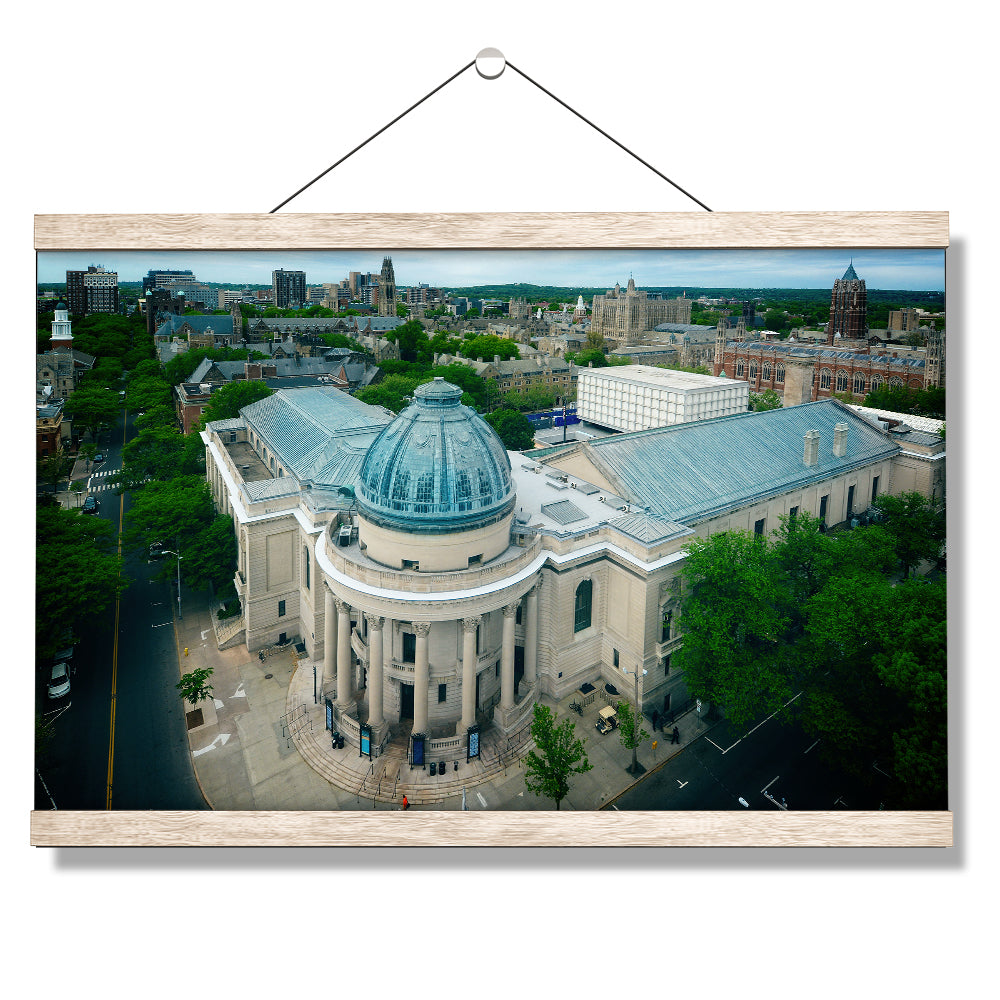 Yale Bulldogs - Woolsey Hall Aerial - College Wall Art #Canvas